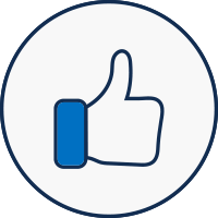 A thumbs up icon