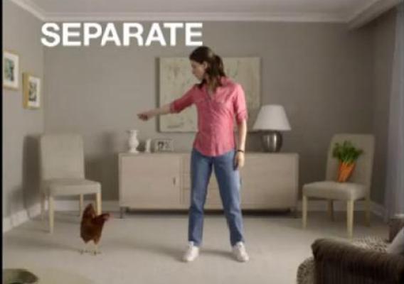 The Food Safe Families campaign uses humorous public service announcements to capture the public’s attention about a very serious subject. The “separate” PSA reminds consumers to separate raw meats from other foods by using different cutting boards.