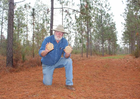 NRCS Soil Conservation Technician Allen Hughes mails longleaf pine needles from the forest in his Miss. backyard to Oregon to be used to make baskets, a Native American tradition across the U.S.