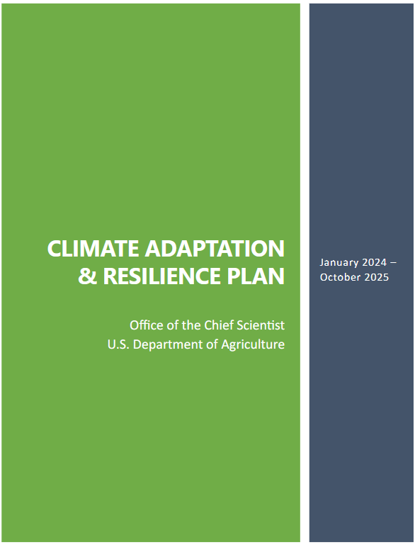 Portada del Plan de Adaptación Climática de la OCS 2024.