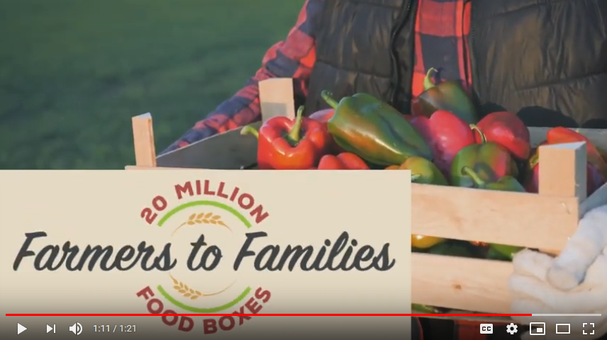 A screenshot of the 20 Million Farmers to Families video