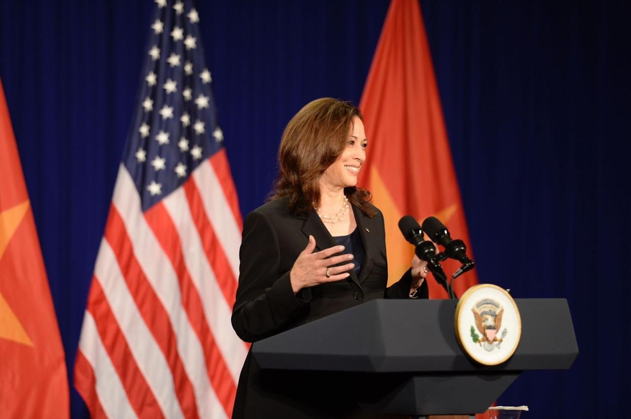 Vice President Kamala Harris in Hanoi, Vietnam