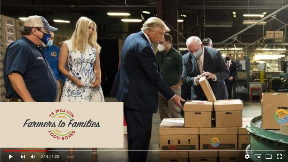 A highlight video of the Farmers to Families Food Box Program