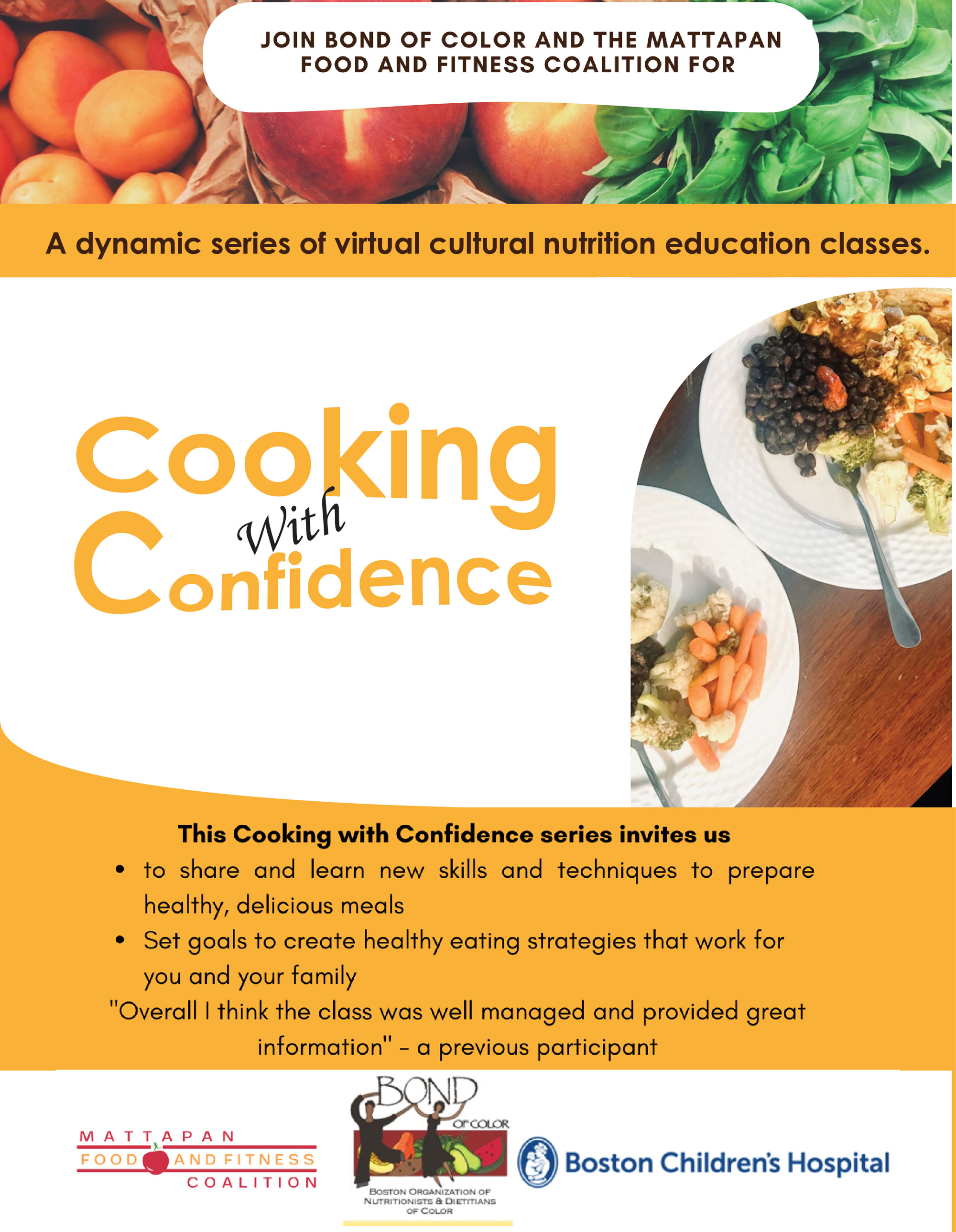 Cooking with Confidence flyer