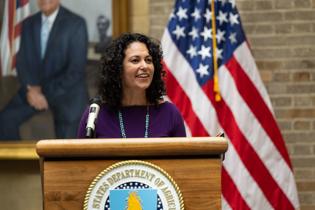 USDA Deputy Secretary Xochitl Torres Small welcomed nearly 200 partners and stakeholders the International Year of the Woman Farmer launch event at USDA on June 27, 2024