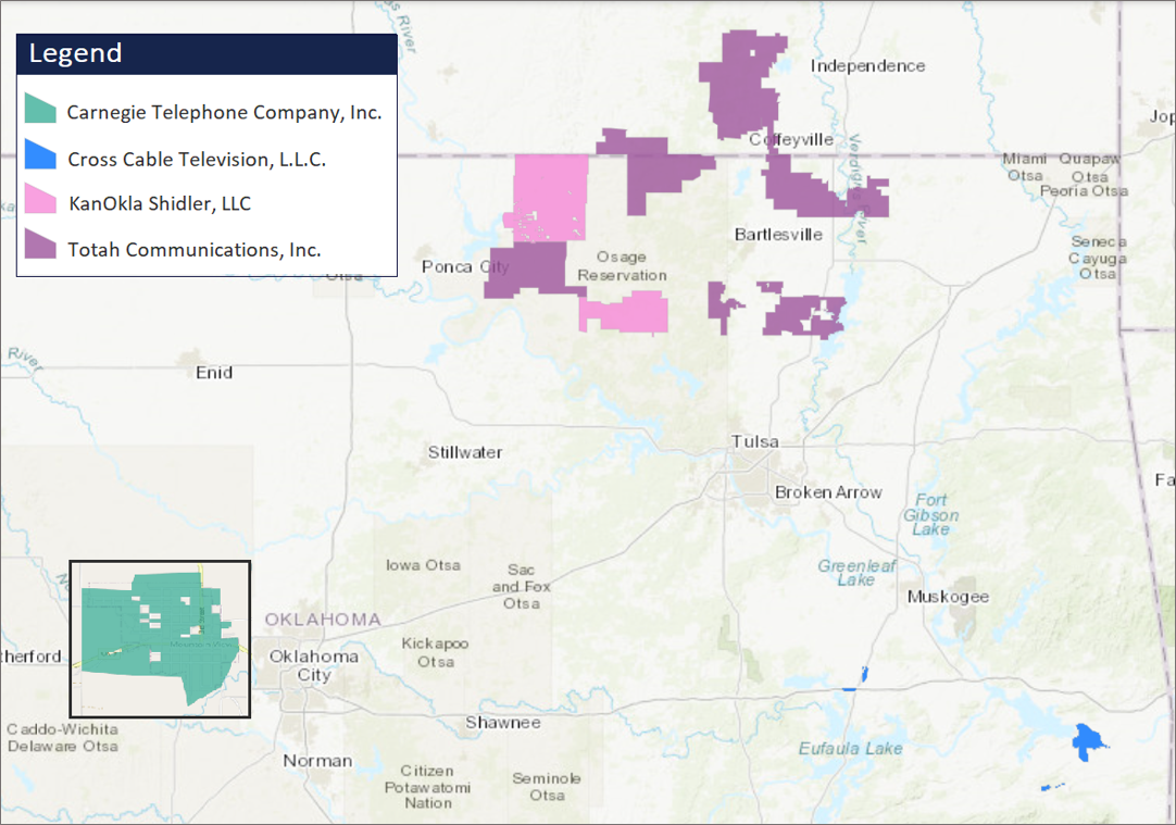 ReConnect Kansas Oklahoma Territory map