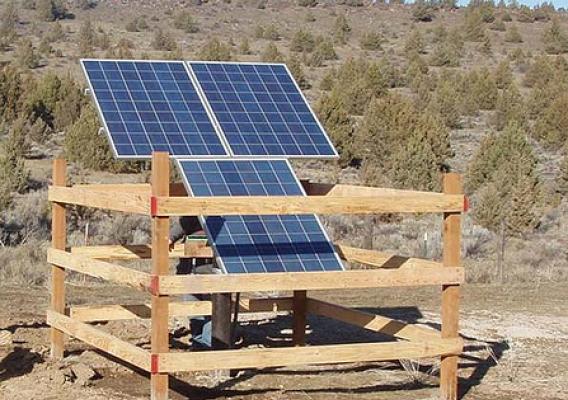 Design of Small Photovoltaic (PV) Solar-Powered Water Pump Systems (Photo Courtesy of NRCS)