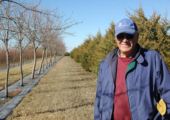 Ken Mouw created a shelterbelt 10 years ago on his Elk Point, S.D. as a way to fortify his farm against the harsh winter winds.