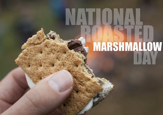S’mores, a treat whose recipe first appeared in the 1927 Girl Scouts Handbook, is a staple of National Roasted Marshmallow Day (Aug. 30). (Think Stock/Getty Images)