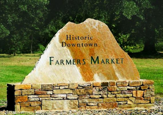The Historic Downtown Farmers Market in Hot Springs, Arkansas.