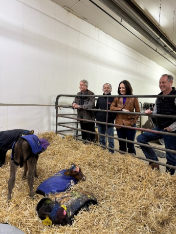 Secretary Rollins joined U.S. Senator Roger Marshall, M.D., and U.S. Representative Tracey Mann for a tour and roundtable discussion at High Plains Ponderosa Dairy in Plains, KS