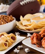 Assortment of foods on plates